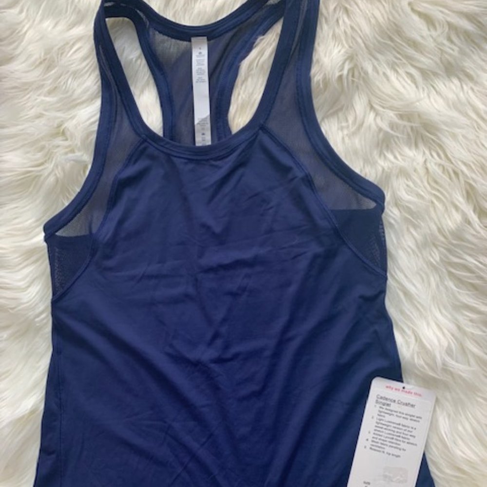 Navy Cadence Crusher Singlet Tank NWT Size 4